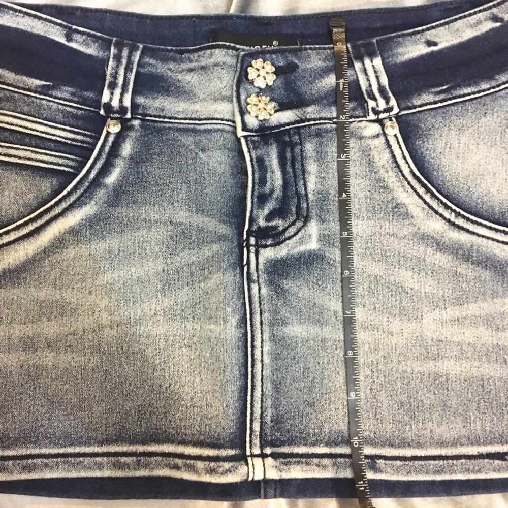Denim Mini Skirt - Picture 7 of 8